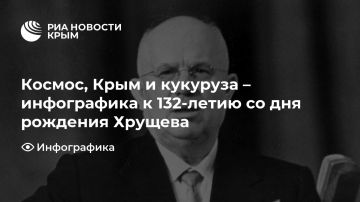 Космос, Крым и кукуруза – инфографика к 132-летию Никиты Хрущева