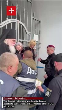 «Батюшку не трогайте!». Украинские спецслужбы напали на Свято-Михайловский монастырь УПЦ в Переяславе Киевской области