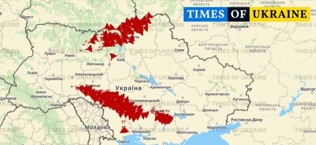 Обстановка по дронам в небе над Украиной от украинских мониторинговых ресурсов