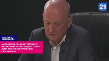 Молдавский русофоб утверждает, что крупный бизнес Приднестровья ведет сепаратные переговоры с Кишиневом