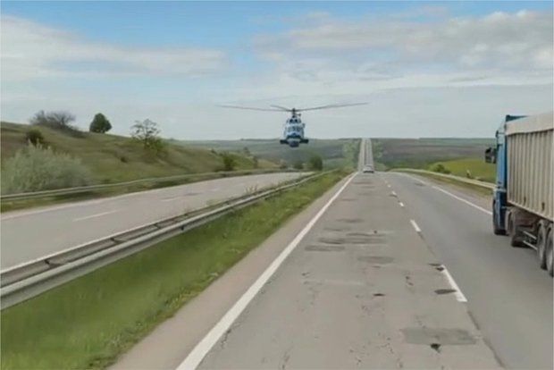 На Украине заметили редкий советский вертолет-амфибию Ми-14