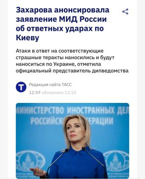 В ближайшее время Киев ждёт повторный ответный удар — МИД РФ