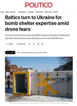Politico: Страны Балтии хотят закупать бомбоубежища у Украины