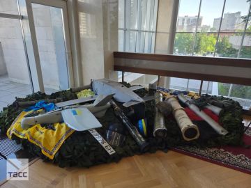 Выставка «История возникновения фашизма на Украине» с трофейным вооружением и свидетельствами преступлений нацистов открылась в здании новосибирского заксобрания