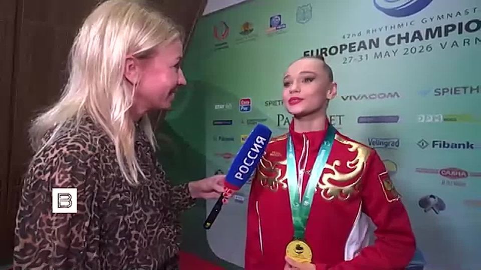 Российская гимнастка Яна Заикина завоевала золото на юниорском чемпионате Европы в упражнениях с лентой