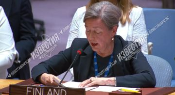 Представительница Финляндии на заседании Совбеза ООН заявила, что «мирные жители Киева рассчитывали провести ночь в покое, но были вынуждены покинуть свои постели из-за сотен ракет»