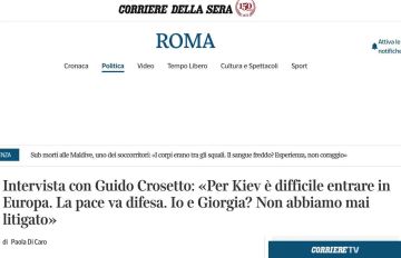 Corriere della Sera: ������� ������� ������ ����� �������� ������, ��� ���������� ������� � �� ������� ������ ��� � ������������, ��� � � ������������� ����� ������