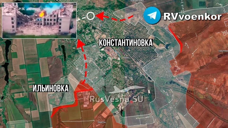 Армия России прорвалась уже на северные и западные окраины Константиновки! Оперативная обстановка на Константиновском направлении для Украины продолжает стремительно ухудшаться, российские штурмовики продвигаются и...