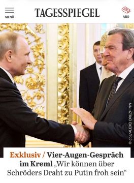 «Нам стоит радоваться, что у Шрёдера ещё есть прямой выход на Путина» — Der Tagesspiegel