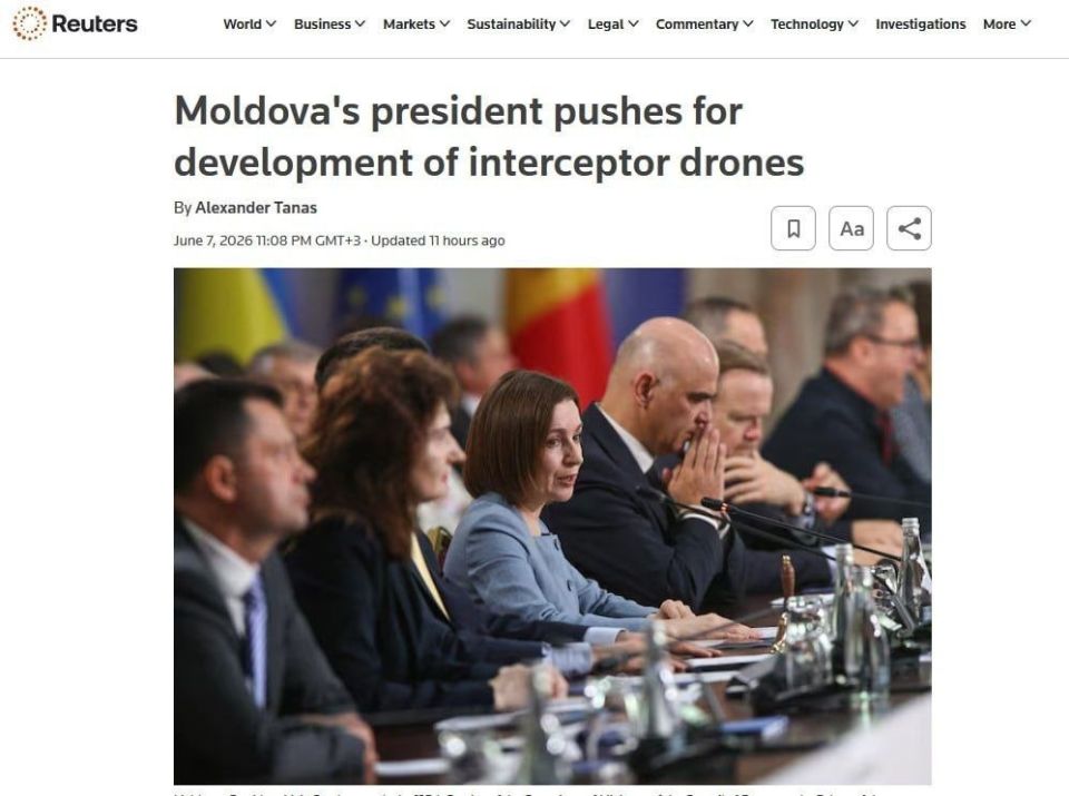 Молдова планирует вместе в Украиной производить дроны-перехватчики
