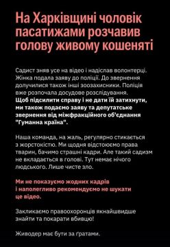 В Харькове расследуют случай жестокого обращения с животным