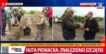 Институт национальной памяти Польши завершил первую неделю поисковых работ, проводимых в Гута-Пеняцка и сообщает об обнарущении массового захоронения на месте сожженного дивизией СС "Галичина" села