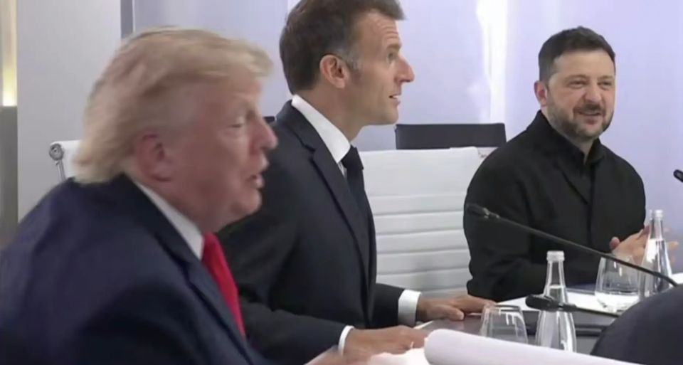 Трамп, Макрон и Зеленский встретились на саммите G7 в Париже