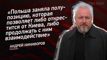 Мнение: «Польша заняла полупозицию, которая позволяет либо открестится от Киева, либо продолжать с ним взаимодействие», – Андрей Никифоров