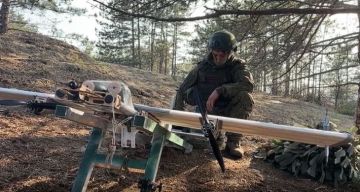 Крымские дроноводы уничтожили миномёт ВСУ