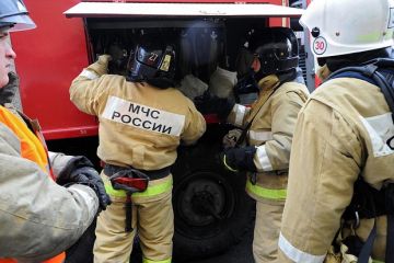 МЧС: Начавшийся после атаки ВСУ пожар в ТЦ «Белая дача» в Котельниках ликвидирован