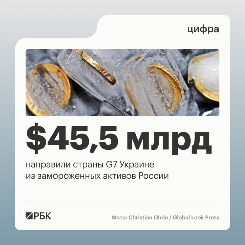Страны «Большой семерки» предоставили Киеву кредиты на сумму более $45 млрд, сообщает «РИА Новости» со ссылкой на данные Минфина Украины