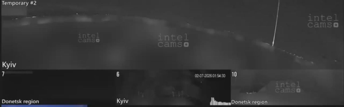 Попавшие на камеру видеонаблюдения удары ОТРК «Искандер-М» и «Циркона» по Киеву