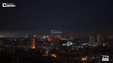 Шикарные кадры ночных прилётов по целям в Киеве