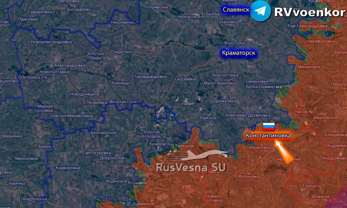 Армия России освободила Константиновку