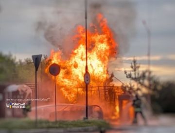 Около часа назад был нанесён удар по АЗС в Сумах