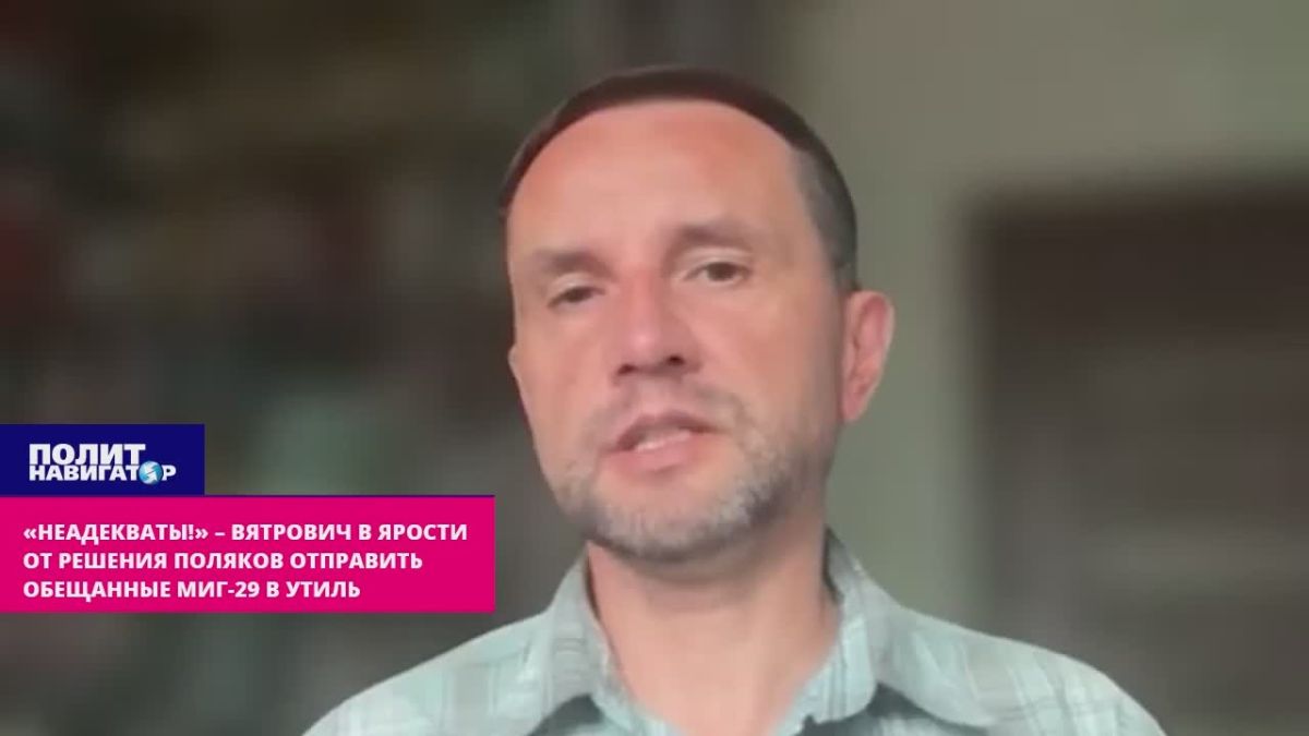 «Неадекваты!» – нацист Вятрович в ярости от решения поляков отправить обещанные МиГ-29 под пресс