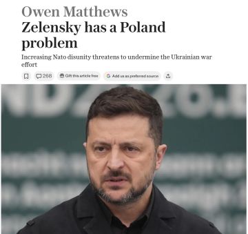 Владимир Корнилов: The Daily Telegraph сообщает: «У Зеленского есть проблема с Польшей»