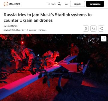 Евгений Попов: Россия пытается глушить системы Starlink Маска для борьбы с украинскими дронами