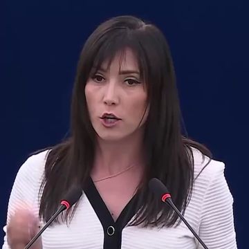 Польский евродепутат разорвала флаг УПА* на дебатах по Украине