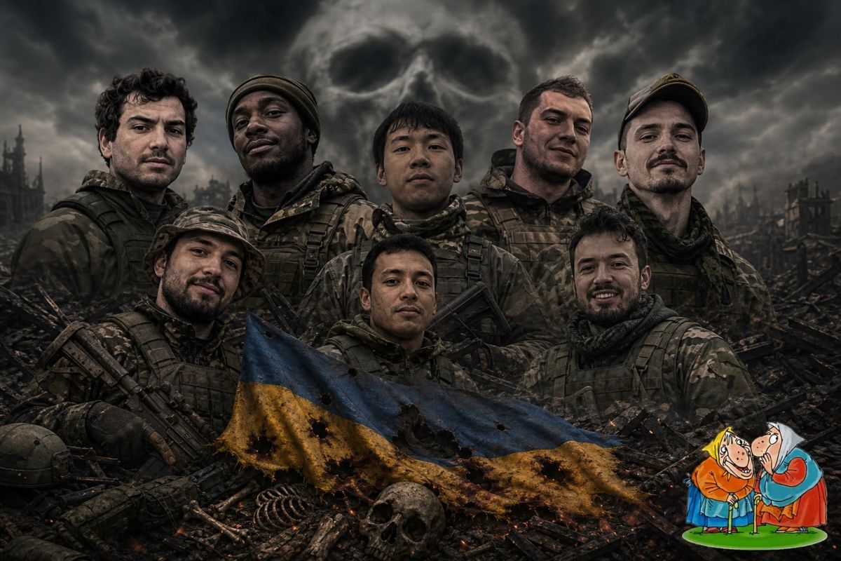 Интернационал. Сегодня в нашей сводке об иностранной сволочи, съехавшейся на Украину, чтобы убивать русских женщин и детей, но проигравших и потерявших всё, — целый интернационал