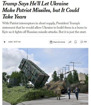 New York Times предупреждает, что производство американских ракет для ЗРК Patriot может затянуться на годы