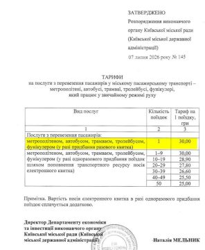 С 15 июля проезд в Киеве повысится с 8 до 30 грн