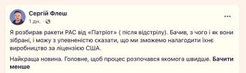 Советник украинского министра обороны Сергей Флеш утверждает, что лично разобрал и сдал на металлолом ракету от комплекса ПВО Patriot