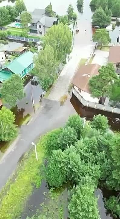 Так сейчас выглядит затопленное село Обуховское Свердловской области с высоты