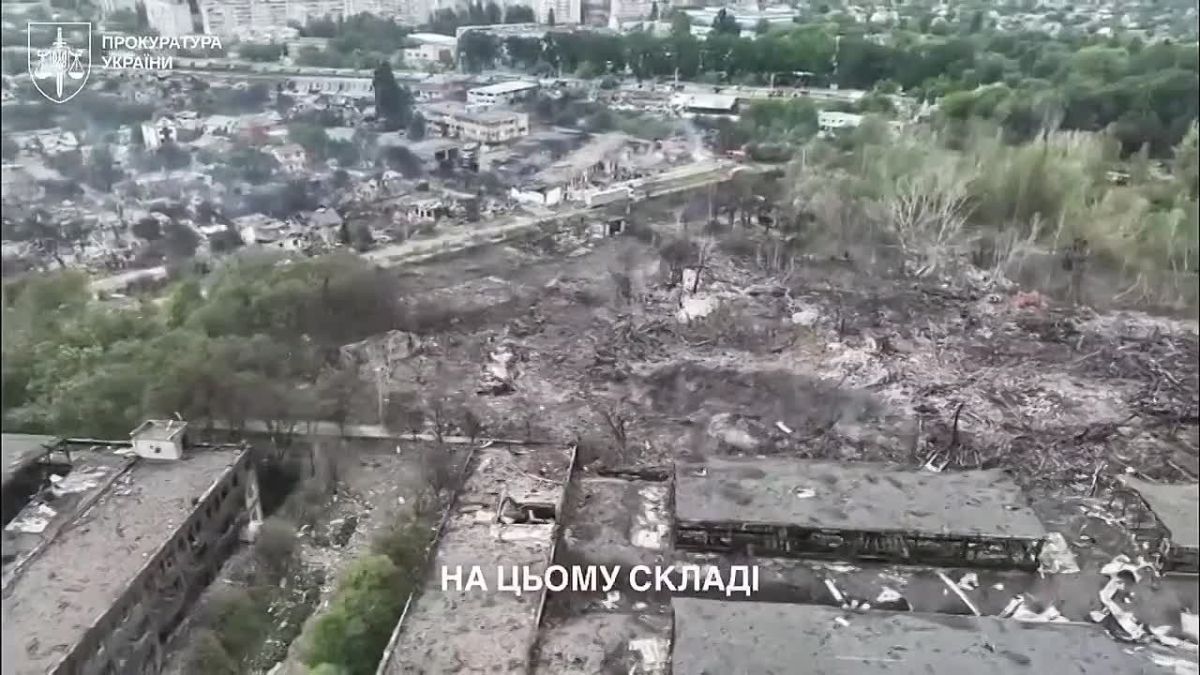 Склад кассетных боеприпасов и снарядов с обедненным ураном в Вишневом, где произошла крупная детонация, располагался в 18 метрах от жилых домов, — прокуратура Украины
