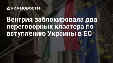 Венгрия заблокировала два переговорных кластера по вступлению Украины в ЕС, сообщает украинское издание «Европейская правда»