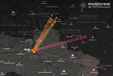 Визуализация удара по Киеву