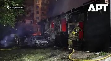 Моменты прилетов по Киеву