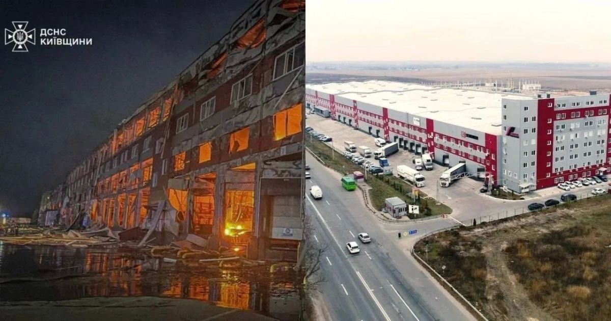 Хохлы ноют, что ВС РФ уничтожили один из крупнейших логистических центров под Киевом — село Тарасовка, комплекс Amtel площадью более 100 тысяч квадратных метров