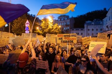 В Киеве протесты в поддержку экс-министра обороны Федорова перешли к критике Зеленского