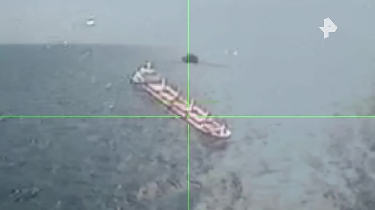 Минобороны России опубликовало видео ударов БПЛА "Герань" и "Гербера" по двум балкерам и сухогрузу, доставлявшим грузы для ВСУ в порт "Черноморск"