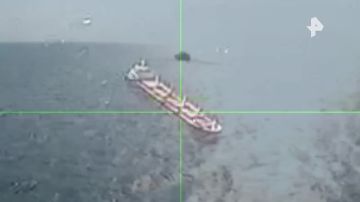 Минобороны России опубликовало видео ударов БПЛА "Герань" и "Гербера" по двум балкерам и сухогрузу, доставлявшим грузы для ВСУ в порт "Черноморск"