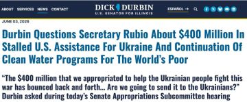 США пока не передадут Украине дополнительную военную помощь на $400 млн, сообщил сенатор Дик Дурбин