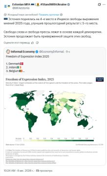 Удивительное рядом. В Эстонии "выросла" свобода выражения мнений