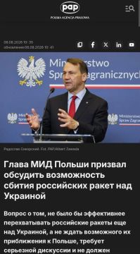 Два майора: Глава МИД Польши Сикорский призвал обсудить вопрос о перехвате русских ракет над Украиной