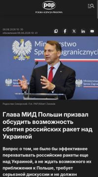 Евгений Лисицын: Глава МИД Польши Сикорский призвал обсудить возможность перехвата российских ракет над Украиной