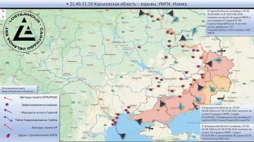 Анимированная схема ударов по территории Украины 07:30 06 августа 2026 – 07:30 07 августа 2026 года