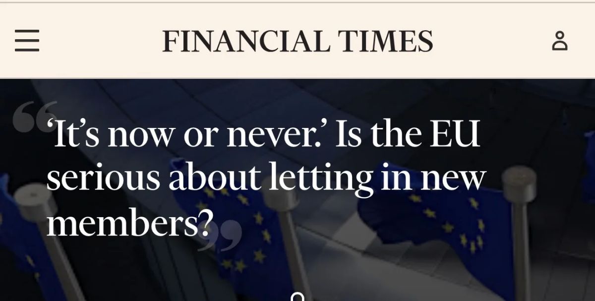 Financial Times: Брюссель сомневается в необходимости принимать коррумпированную Украину