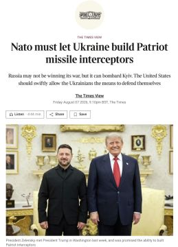 Владимир Корнилов: Сегодняшняя редакционная колонка The Times призывает: «НАТО должно позволить Украине строить перехватчики ракет Patriot»!