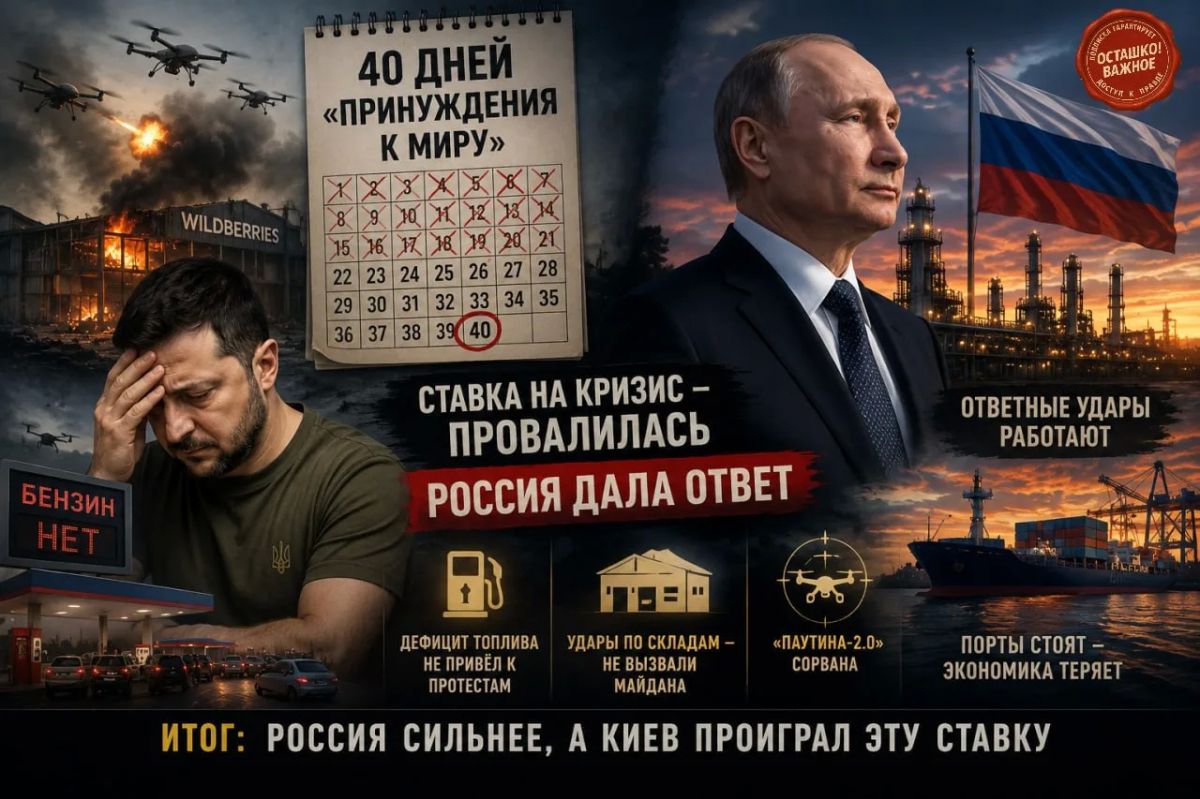 40 дней «принуждения к миру»: Зеленский ставил на кризис в России — а получил ответный удар